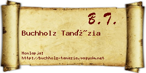 Buchholz Tanázia névjegykártya